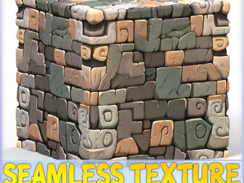 Stylized Wall Seamless Texture CG टेक्स्चर्स