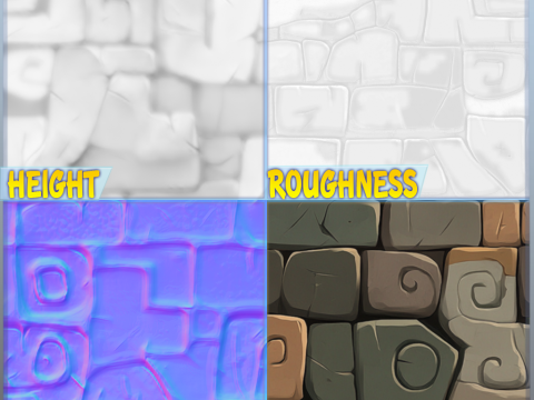 Stylized Wall Seamless Texture CG Textures