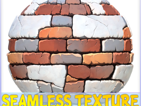 Stylized Wall Seamless Texture Texturas CG