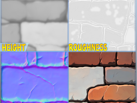 Stylized Wall Seamless Texture CG Textures