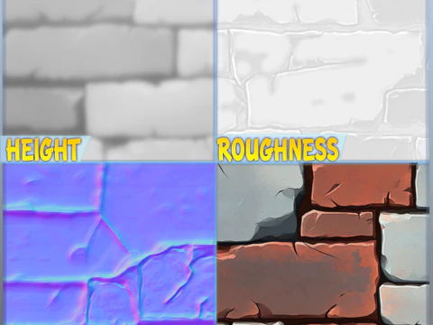Stylized Wall Seamless Texture CG Textures
