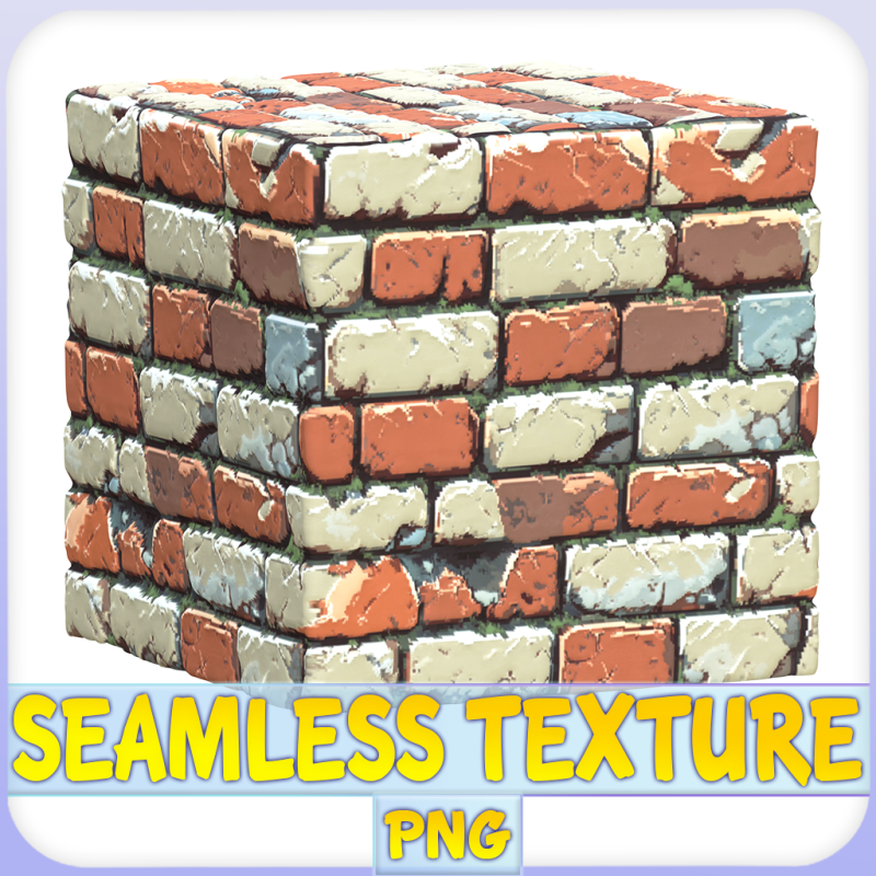 Stylized Wall Seamless Texture CG 纹理 .c4d .max .obj .3ds .fbx .stl .blend