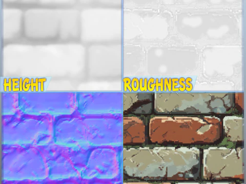 Stylized Wall Seamless Texture CG Textures