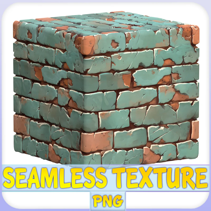 Stylized Wall Seamless Texture CG Textures .c4d .max .obj .3ds .fbx .stl .blend
