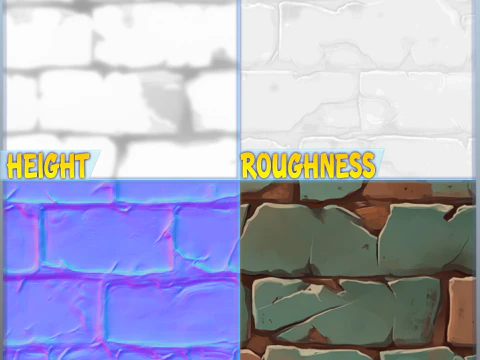 Stylized Wall Seamless Texture CG Textures