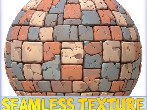 Stylized Wall Seamless Texture Texturas CG