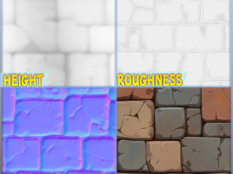 Stylized Wall Seamless Texture CG テクスチャ