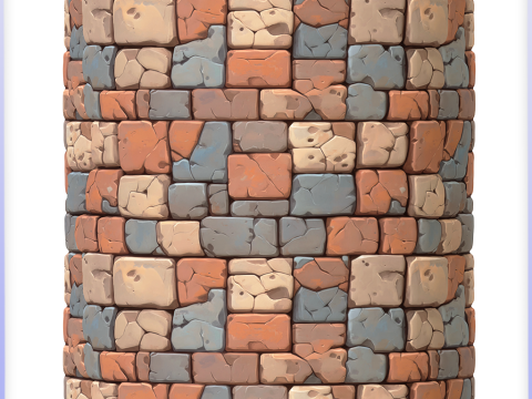 Stylized Wall Seamless Texture CG テクスチャ