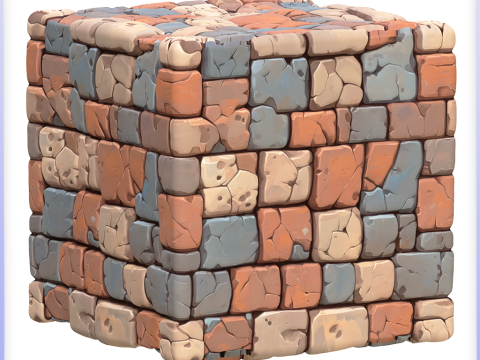 Stylized Wall Seamless Texture CG テクスチャ