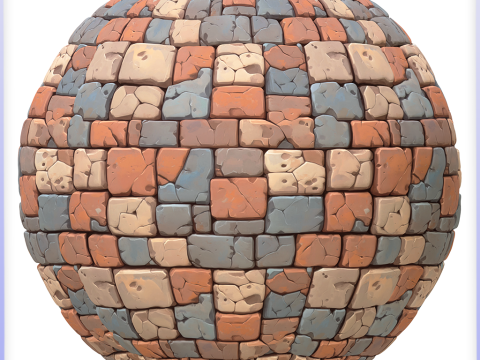 Stylized Wall Seamless Texture CG テクスチャ