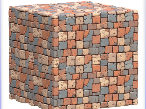 Stylized Wall Seamless Texture CG テクスチャ