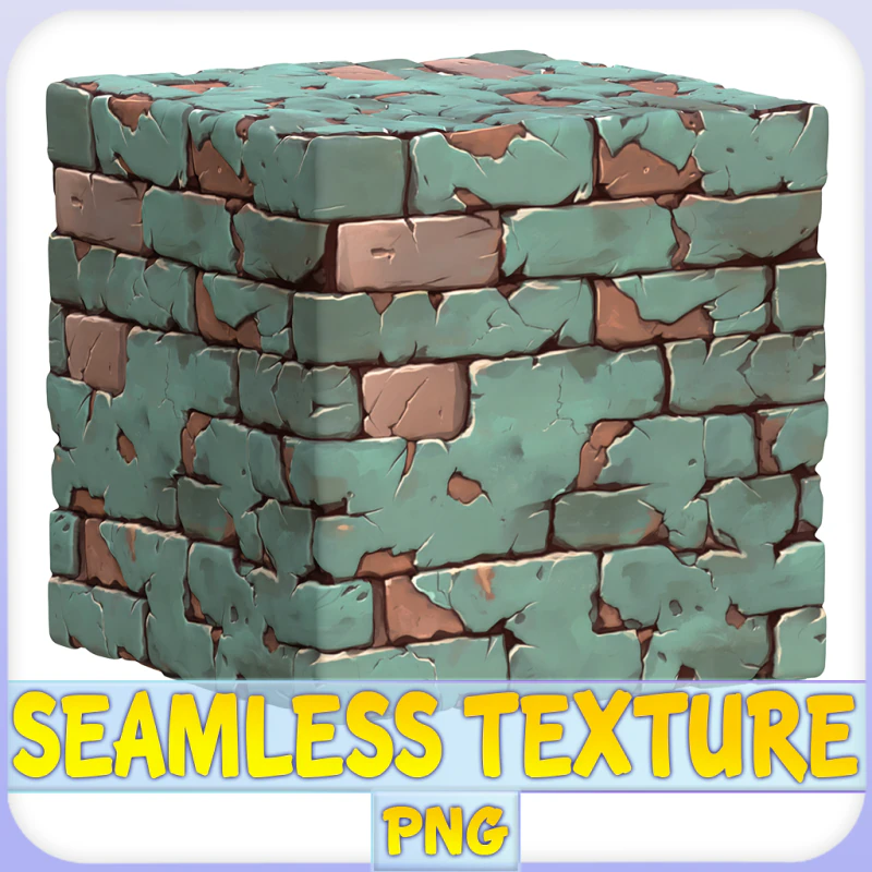 Stylized Wall Seamless Texture CG Textures .c4d .max .obj .3ds .fbx .stl .blend 