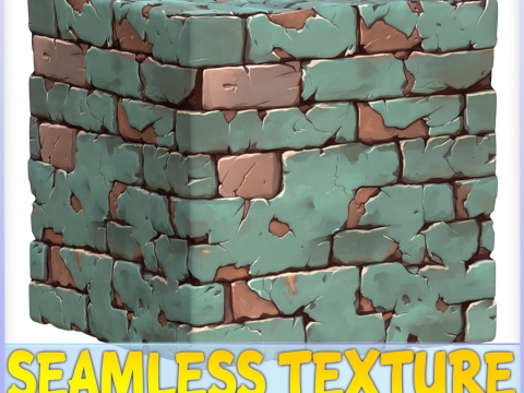Stylized Wall Seamless Texture CG テクスチャ