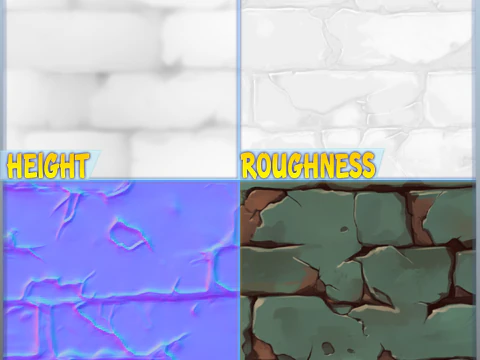 Stylized Wall Seamless Texture CG Textures