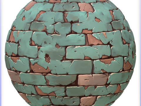 Stylized Wall Seamless Texture CG 텍스쳐