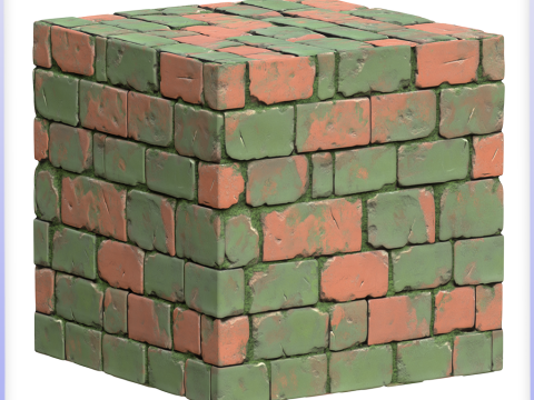 Stylized Wall Seamless Texture Tekstur CG