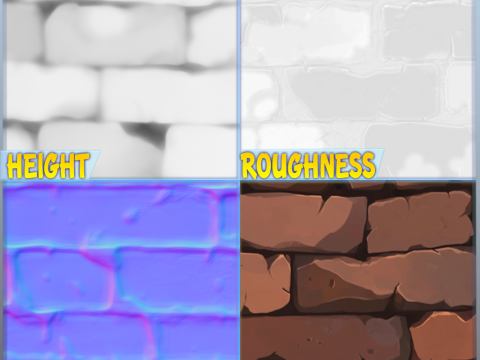 Stylized Wall Seamless Texture CG Textures