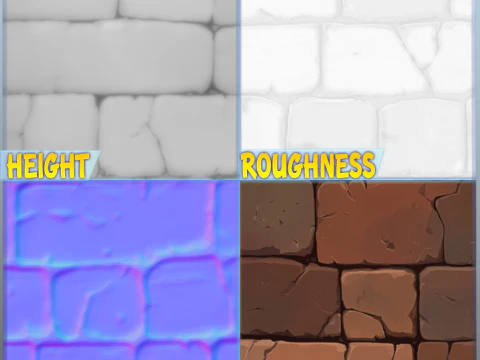 Stylized Wall Seamless Texture CG Textures