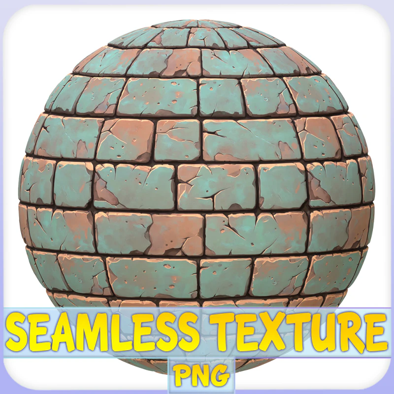 Stylized Wall Seamless Texture CG Textures .c4d .max .obj .3ds .fbx .stl .blend 