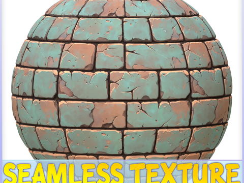Stylized Wall Seamless Texture Texturas CG
