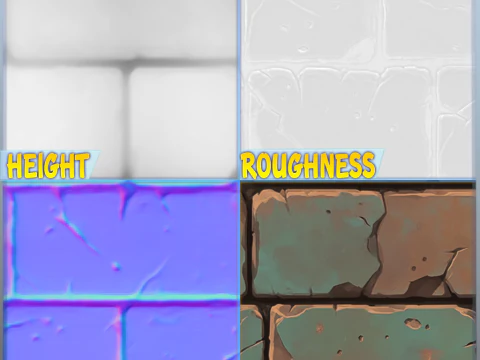 Stylized Wall Seamless Texture CG Textures