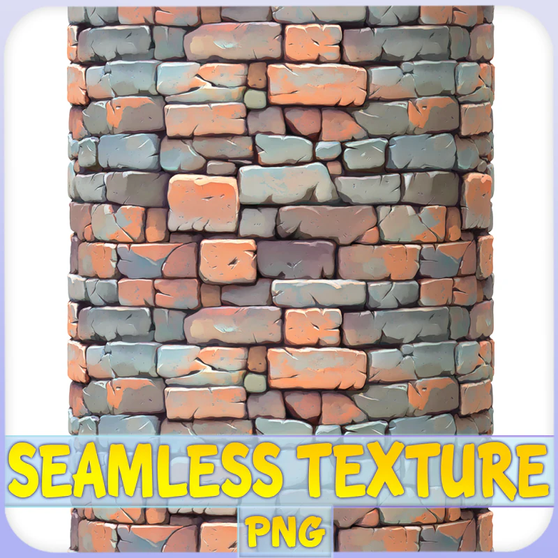 Stylized Wall Seamless Texture CG Textures .c4d .max .obj .3ds .fbx .stl .blend 