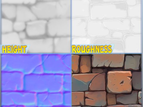 Stylized Wall Seamless Texture Texturas CG