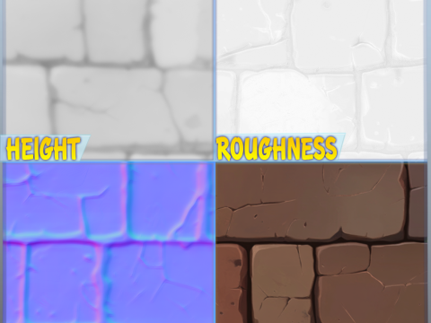 Stylized Wall Seamless Texture CG Textures