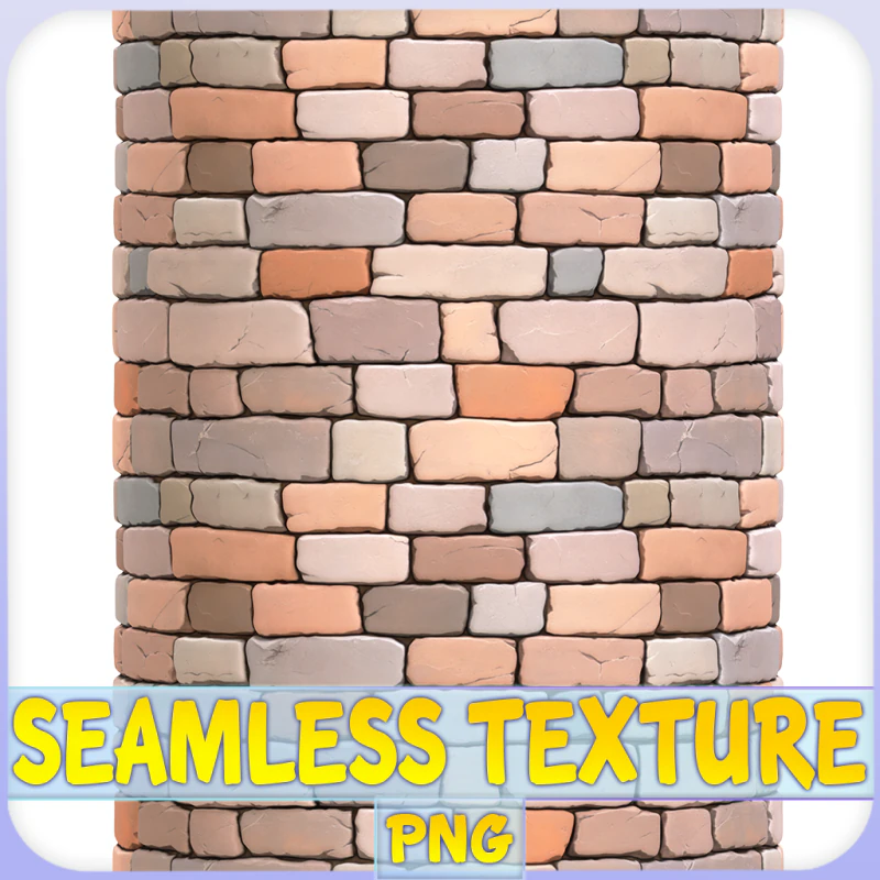 Stylized Wall Seamless Texture CG Textures .c4d .max .obj .3ds .fbx .stl .blend