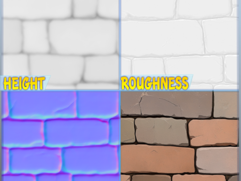 Stylized Wall Seamless Texture CG टेक्स्चर्स