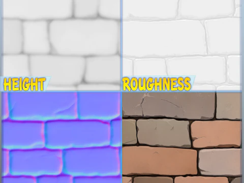 Stylized Wall Seamless Texture CG Textures