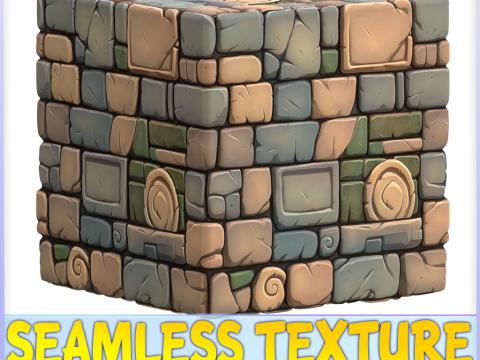 Stylized Wall Seamless Texture CG Texturen