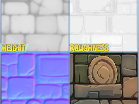 Stylized Wall Seamless Texture CG Textures