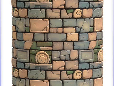 Stylized Wall Seamless Texture Texturas CG