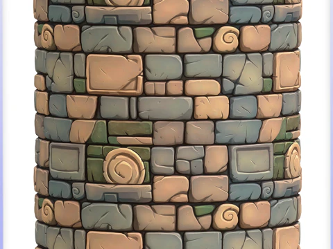 Stylized Wall Seamless Texture CG Textures