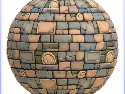 Stylized Wall Seamless Texture Texturas CG