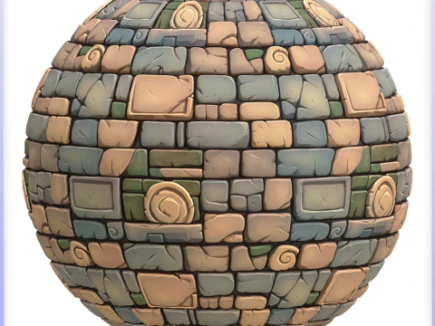 Stylized Wall Seamless Texture CG Textures
