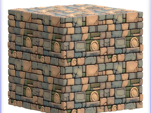 Stylized Wall Seamless Texture Texturas CG