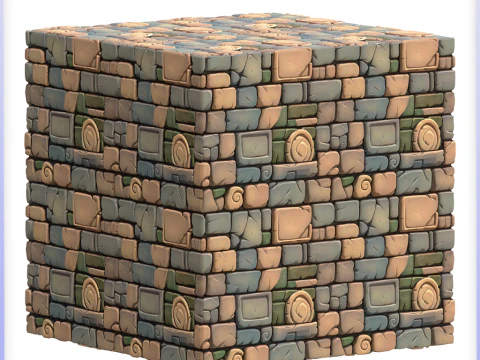 Stylized Wall Seamless Texture CG Textures