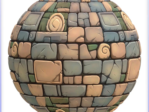 Stylized Wall Seamless Texture CG Textures