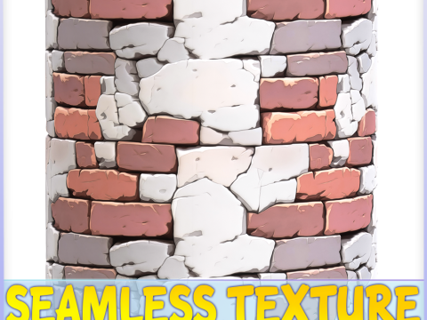 Stylized Wall Seamless Texture CG テクスチャ