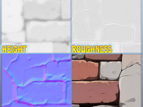Stylized Wall Seamless Texture CG टेक्स्चर्स