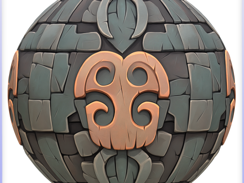 Stylized Wall Seamless Texture CG Textures