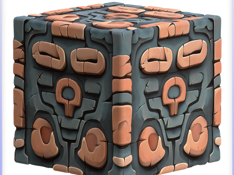 Stylized Wall Seamless Texture CG テクスチャ