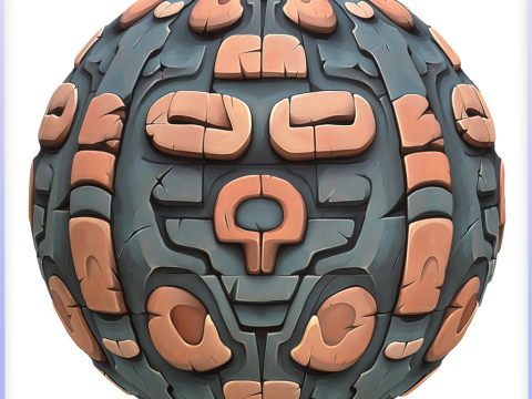 Stylized Wall Seamless Texture CG テクスチャ