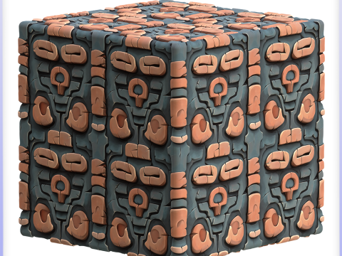 Stylized Wall Seamless Texture CG テクスチャ