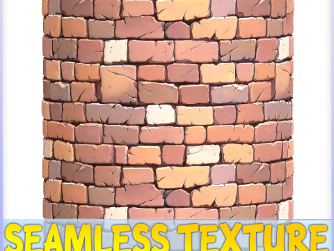 Stylized Wall Seamless Texture CG テクスチャ