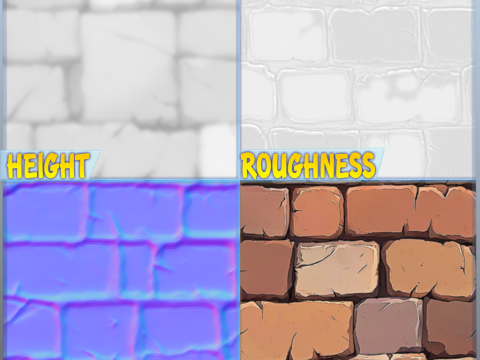 Stylized Wall Seamless Texture CG Текстуры