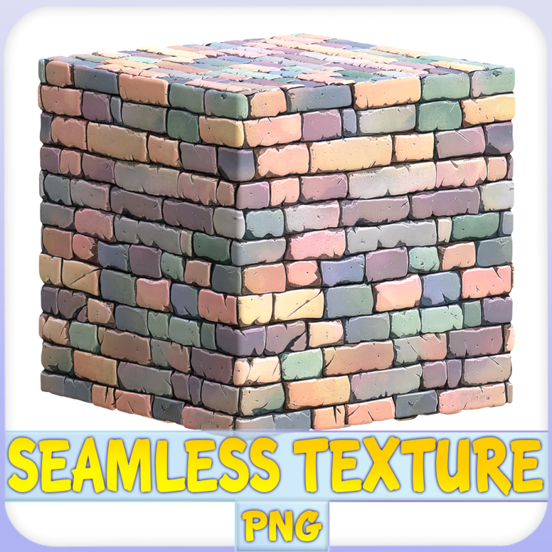 Stylized Wall Seamless Texture CG Текстуры .c4d .max .obj .3ds .fbx .stl .blend 