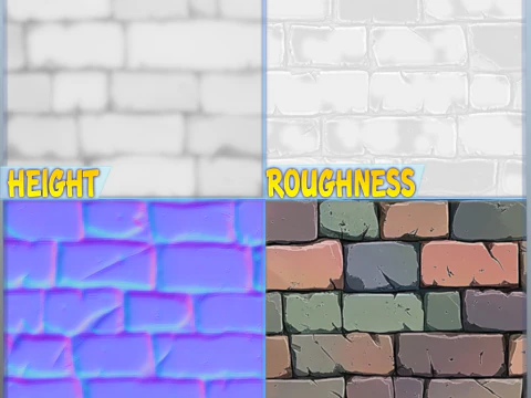 Stylized Wall Seamless Texture CG Textures
